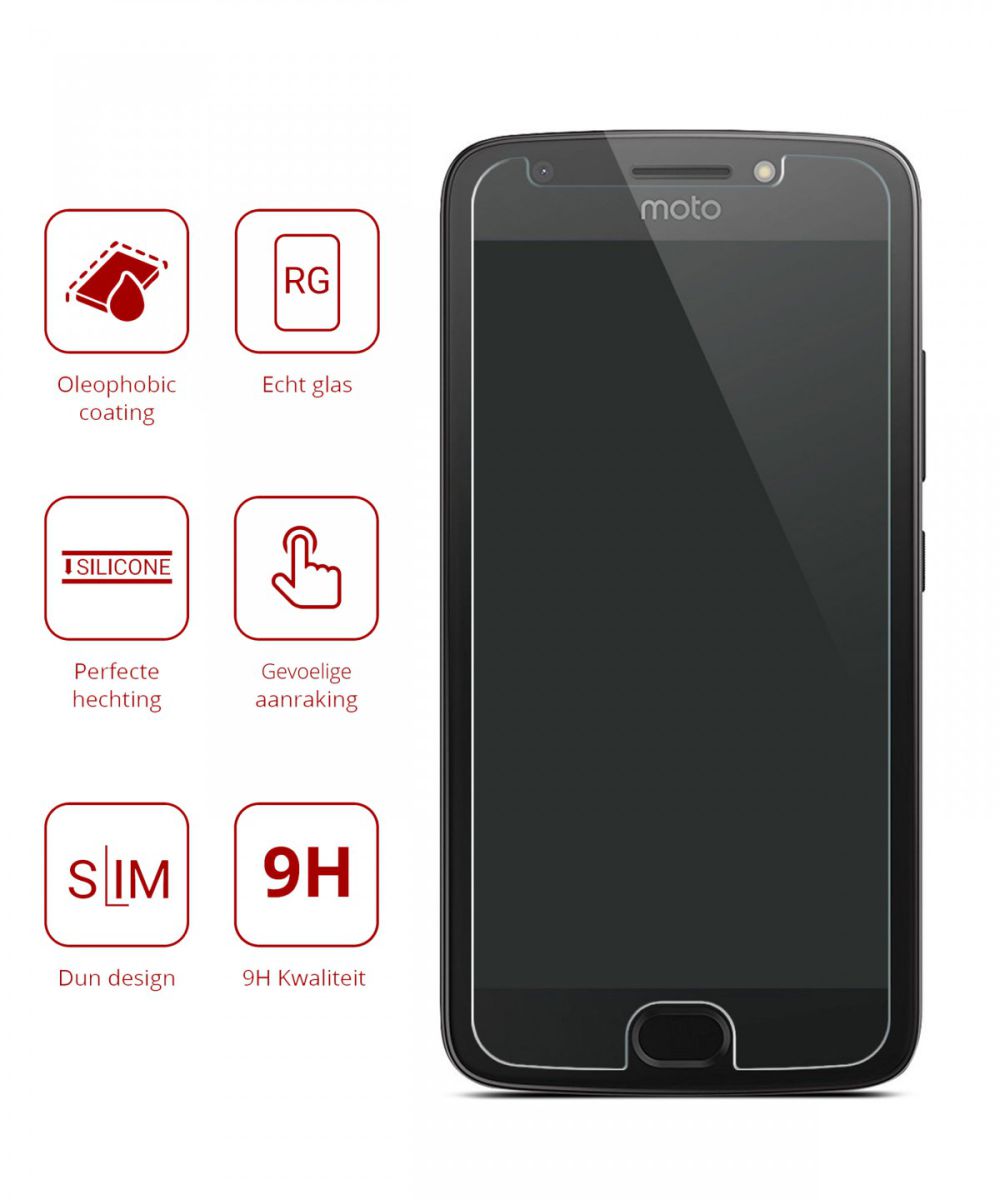 Rosso Motorola Moto E4 9H Tempered Glass Screen Protector afbeelding 2