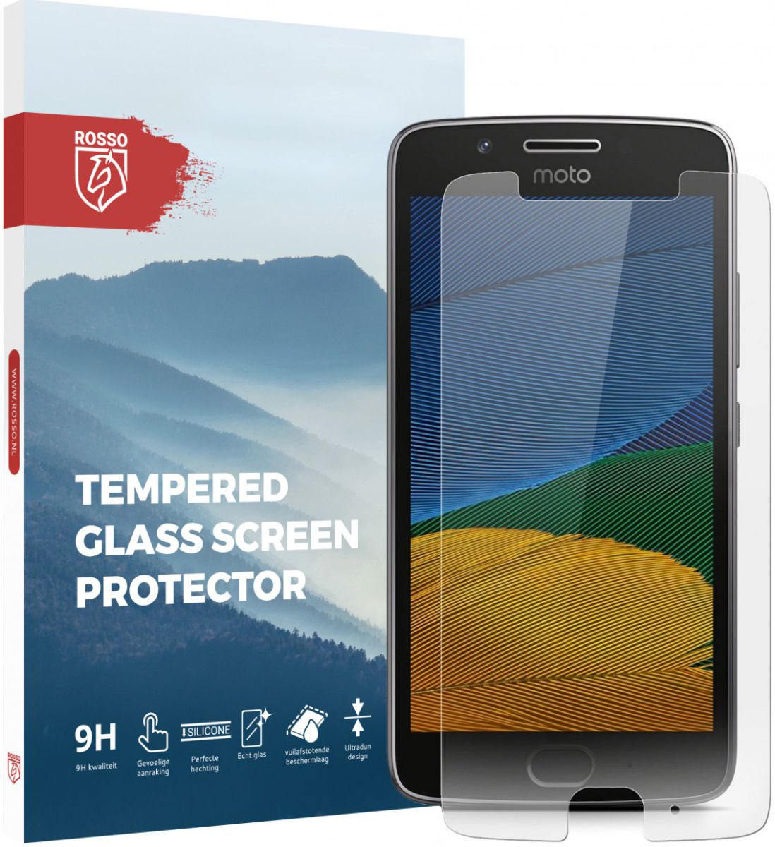 Rosso Motorola Moto G5 Plus 9H Tempered Glass Screen Protector afbeelding 1