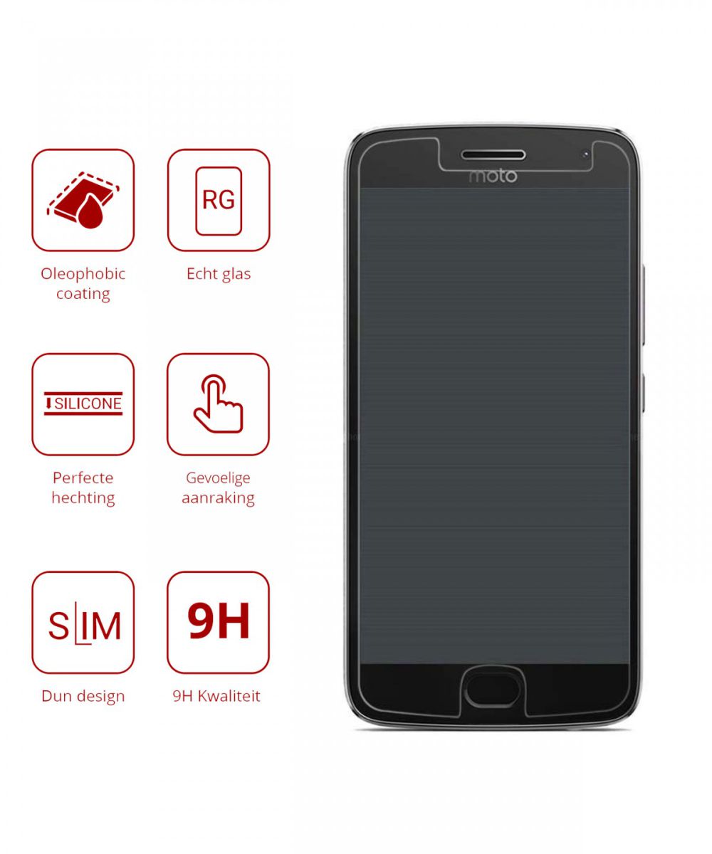Rosso Motorola Moto G5S Plus 9H Tempered Glass Screen Protector afbeelding 2
