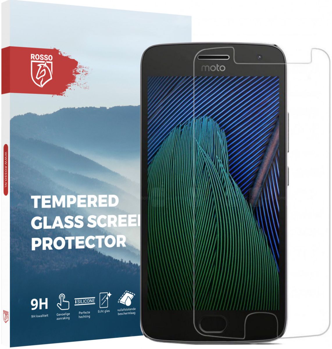 Rosso Motorola Moto G5S Plus 9H Tempered Glass Screen Protector afbeelding 1