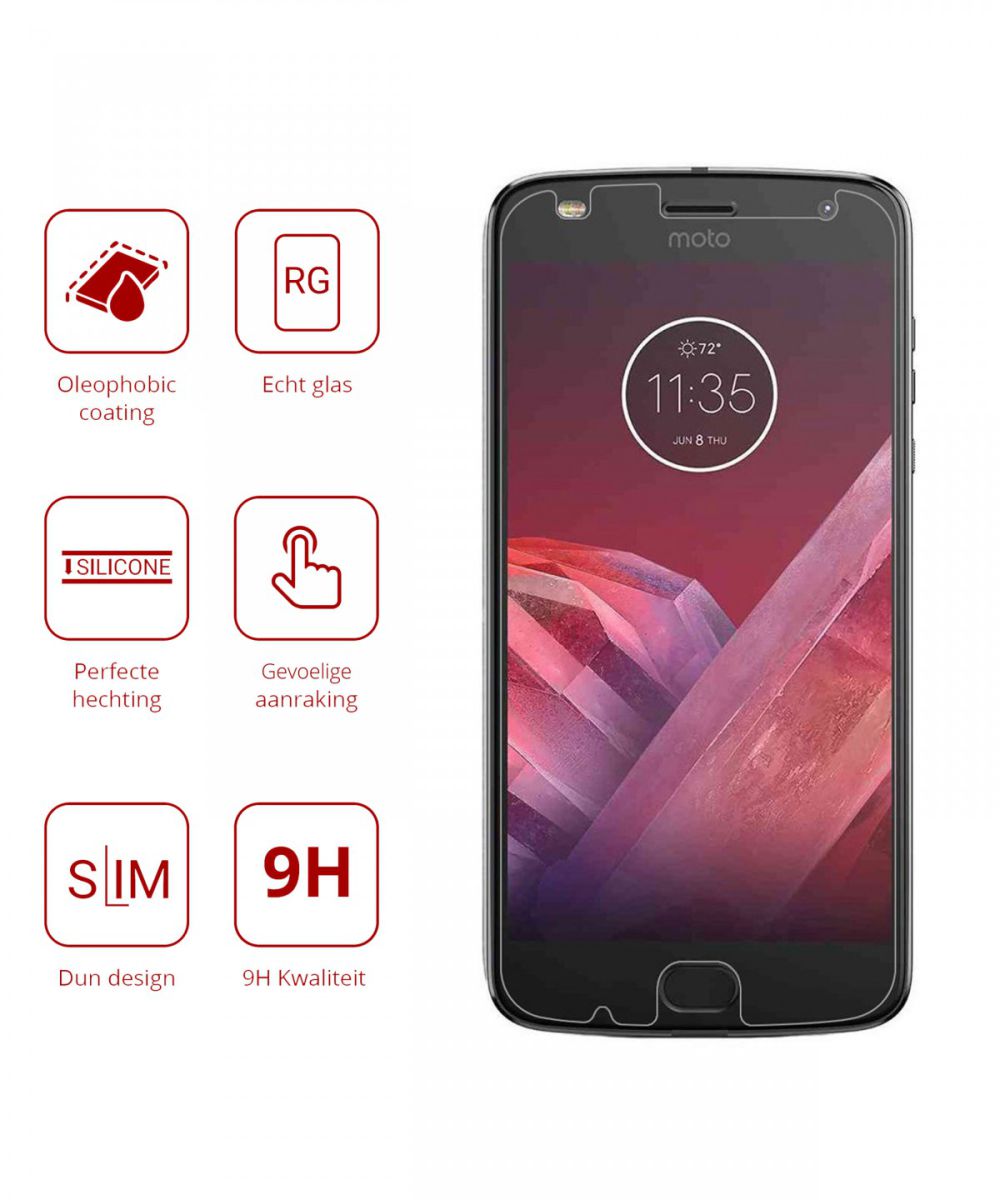 Rosso Motorola Moto Z2 Play 9H Tempered Glass Screen Protector afbeelding 2