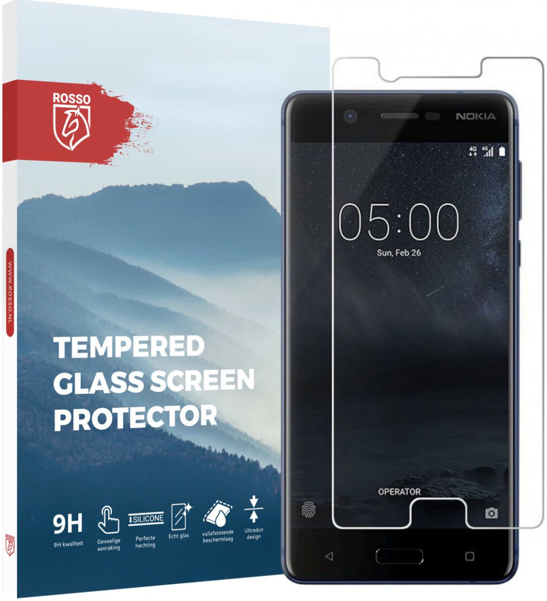 Rosso Nokia 5 9H Tempered Glass Screen Protector afbeelding 1