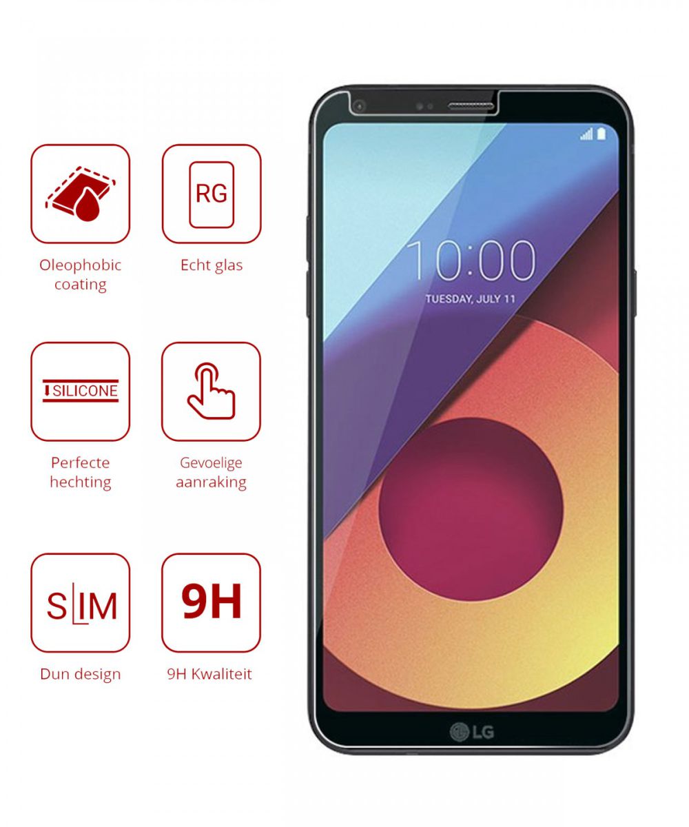 Rosso LG Q6 9H Tempered Glass Screen Protector afbeelding 2