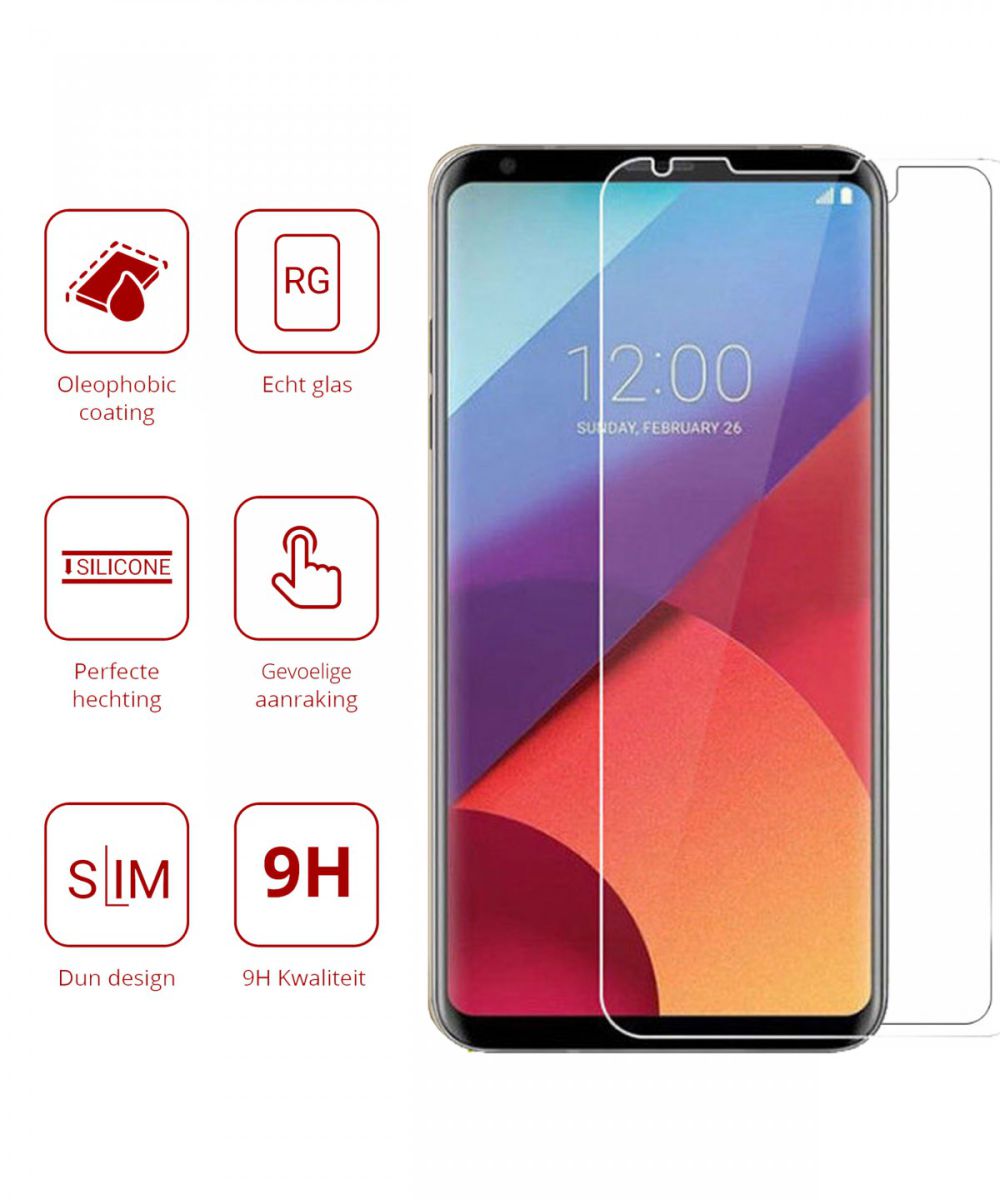 Rosso LG V30 / V30S 9H Tempered Glass Screen Protector afbeelding 2