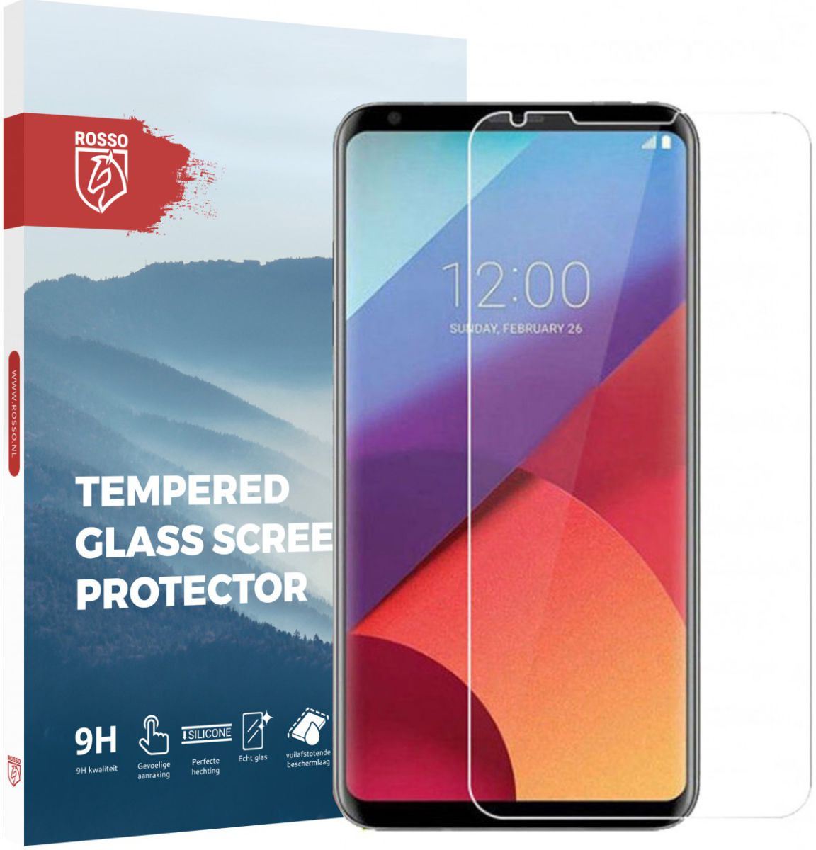 Rosso LG V30 / V30S 9H Tempered Glass Screen Protector afbeelding 1