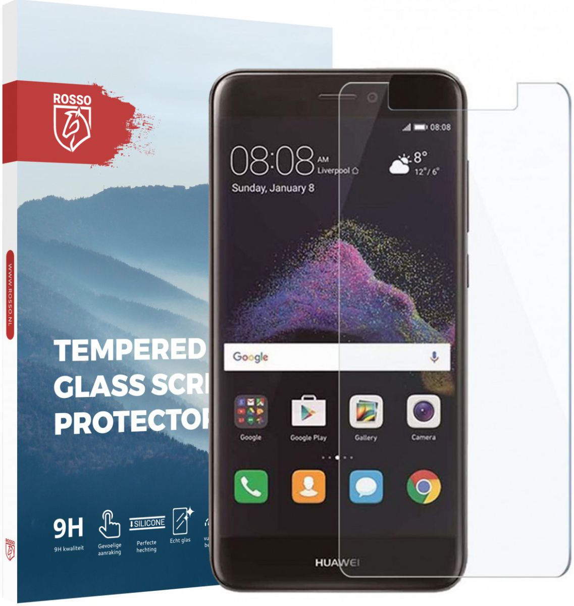 Rosso Huawei Y6 Pro 2017 9H Tempered Glass Screen Protector afbeelding 1
