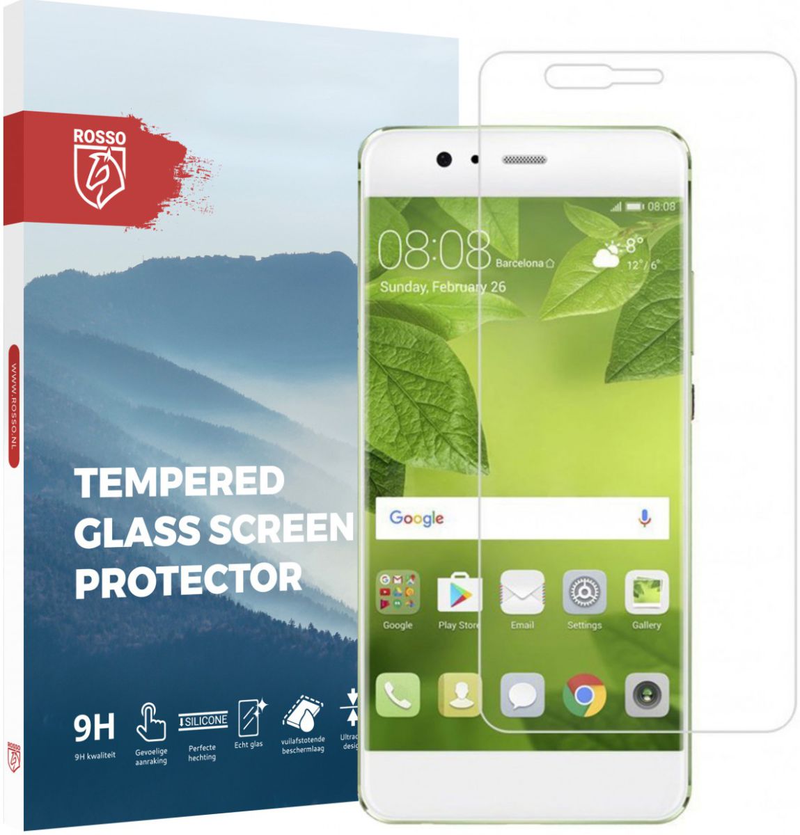 Rosso Huawei P10 Lite 9H Tempered Glass Screen Protector afbeelding 1