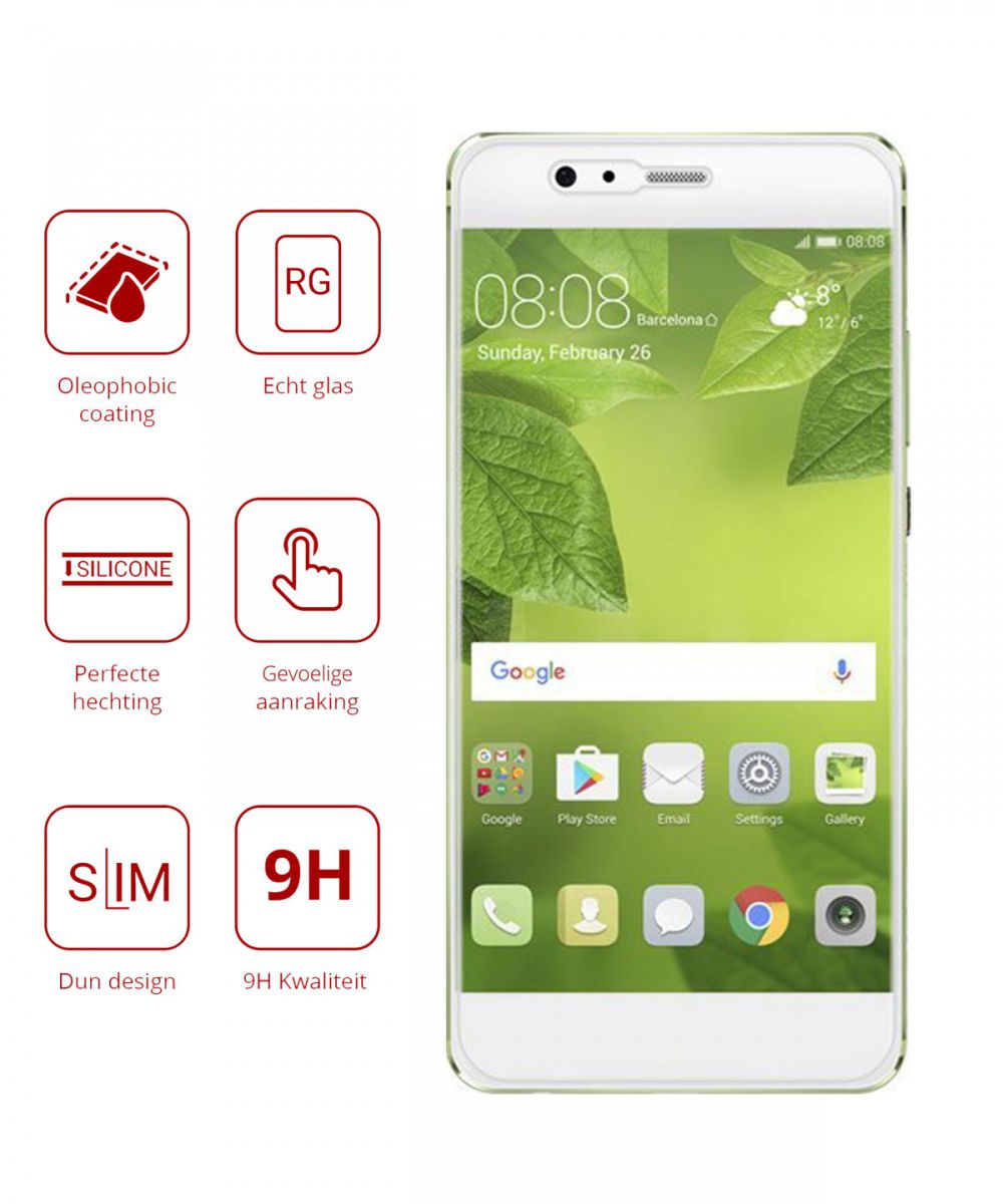 Rosso Huawei P10 Lite 9H Tempered Glass Screen Protector afbeelding 2