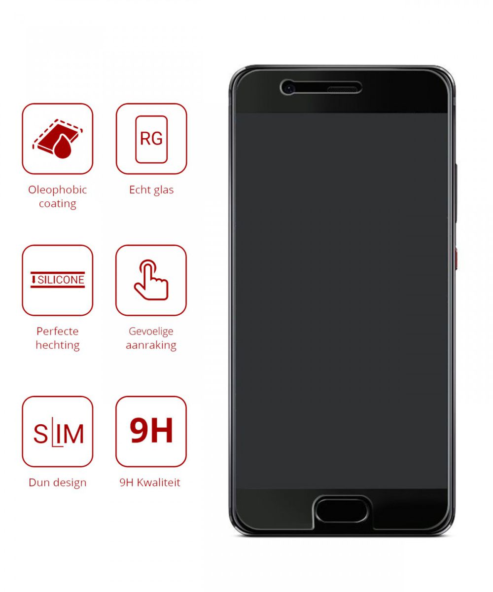 Rosso Huawei P10 9H Tempered Glass Screen Protector afbeelding 2