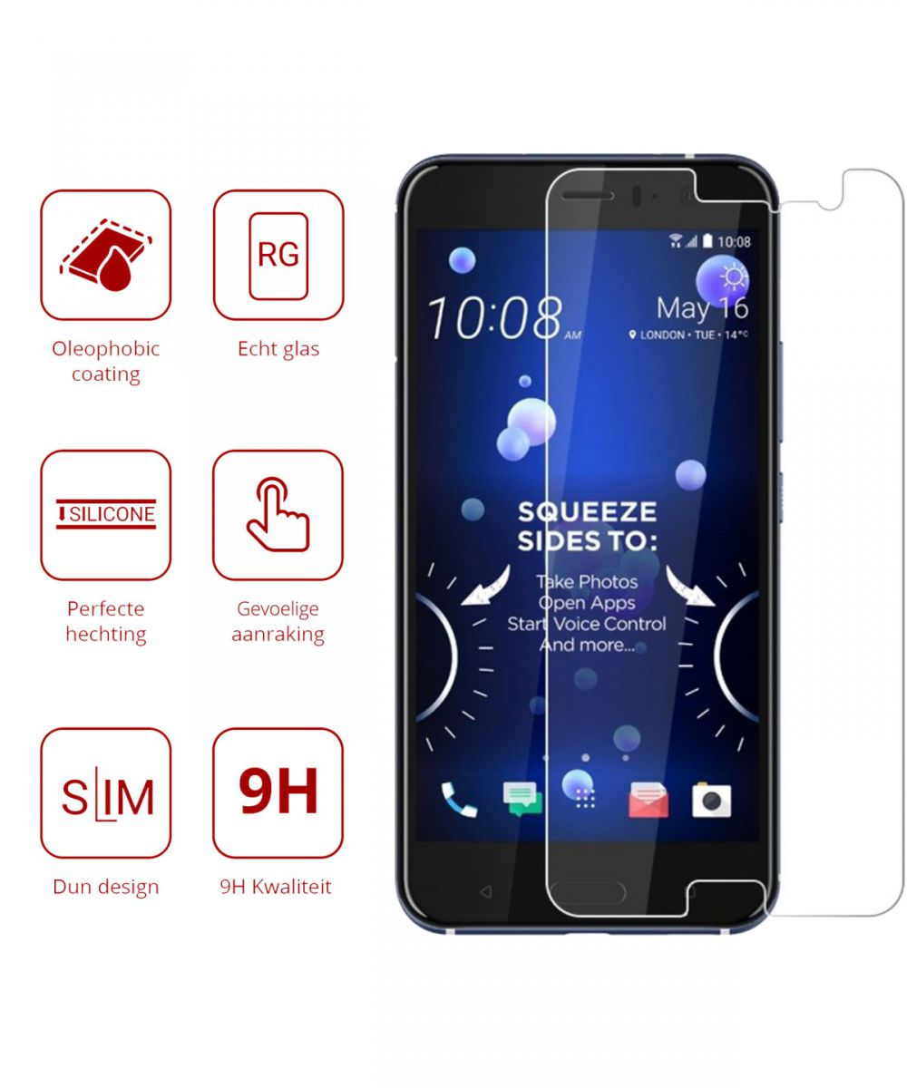 Rosso HTC U11 9H Tempered Glass Screen Protector afbeelding 2