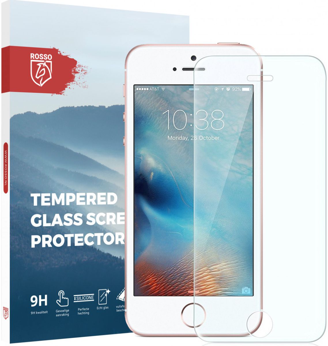 Rosso Apple iPhone 5C / 5S / 5 / SE 9H Tempered Glass Screen Protector afbeelding 1