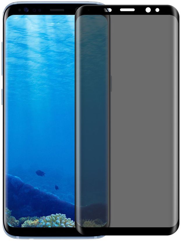 Samsung Galaxy S8 Plus Privacy Tempered Glass Zwart afbeelding 1