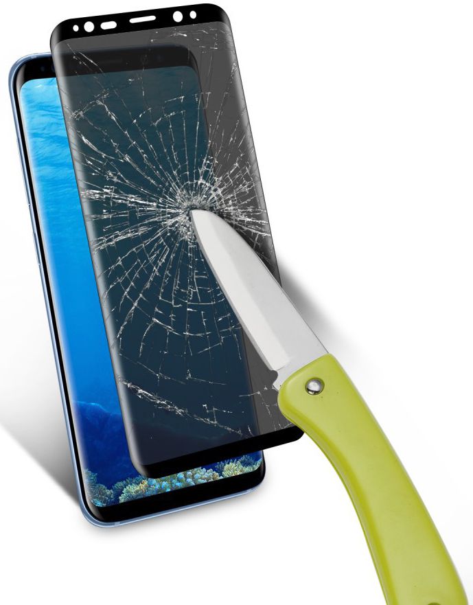 Samsung Galaxy S8 Plus Privacy Tempered Glass Zwart afbeelding 4