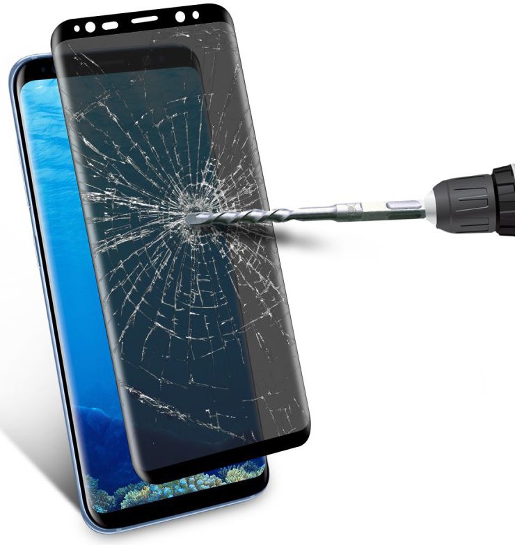 Samsung Galaxy S8 Plus Privacy Tempered Glass Zwart afbeelding 6