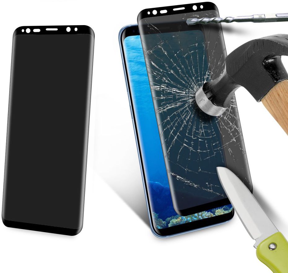 Samsung Galaxy S8 Plus Privacy Tempered Glass Zwart afbeelding 7