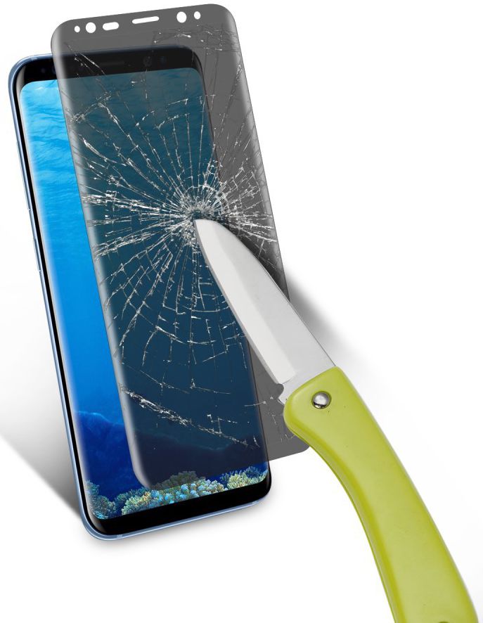 Samsung Galaxy S8 Privacy Tempered Glass screen protector Transparant afbeelding 5