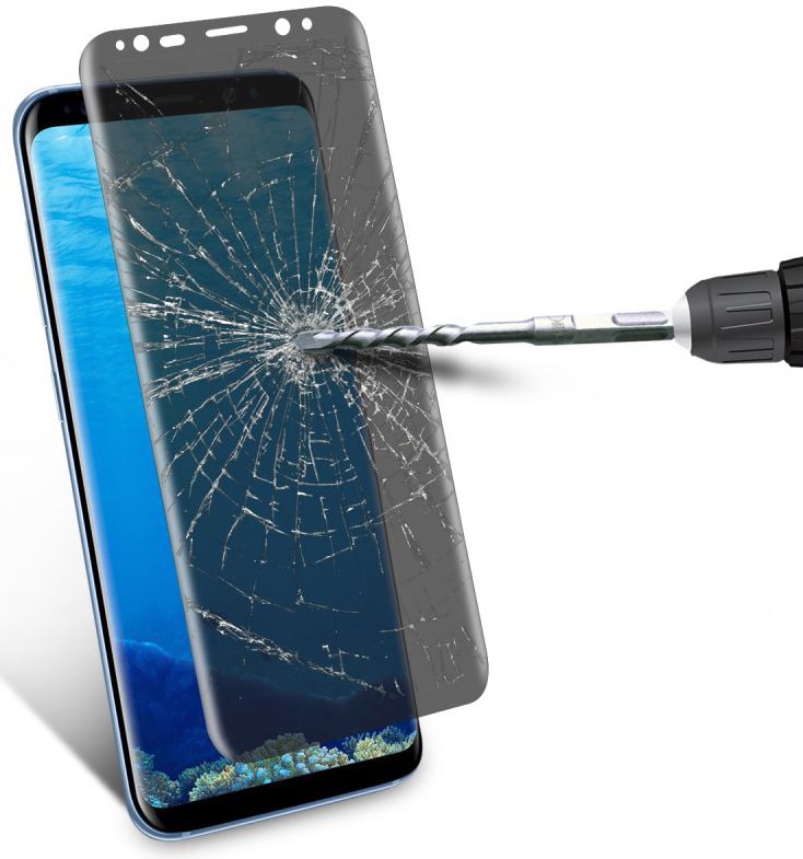 Samsung Galaxy S8 Privacy Tempered Glass screen protector Transparant afbeelding 6
