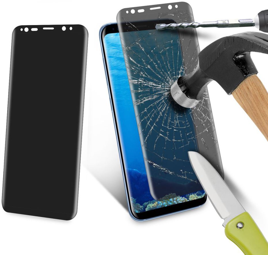 Samsung Galaxy S8 Privacy Tempered Glass screen protector Transparant afbeelding 7