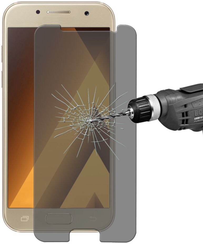 Samsung Galaxy A3 (2017) Privacy Tempered Glass screen protector afbeelding 4