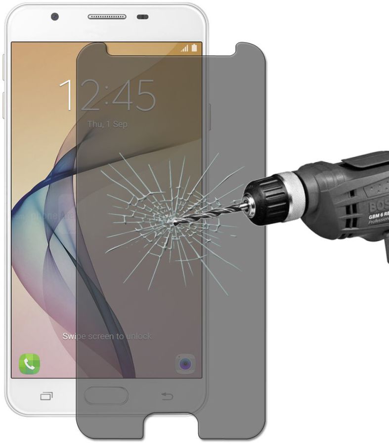 Samsung Galaxy J7 (2017) Privacy Tempered Glass screen protector afbeelding 4