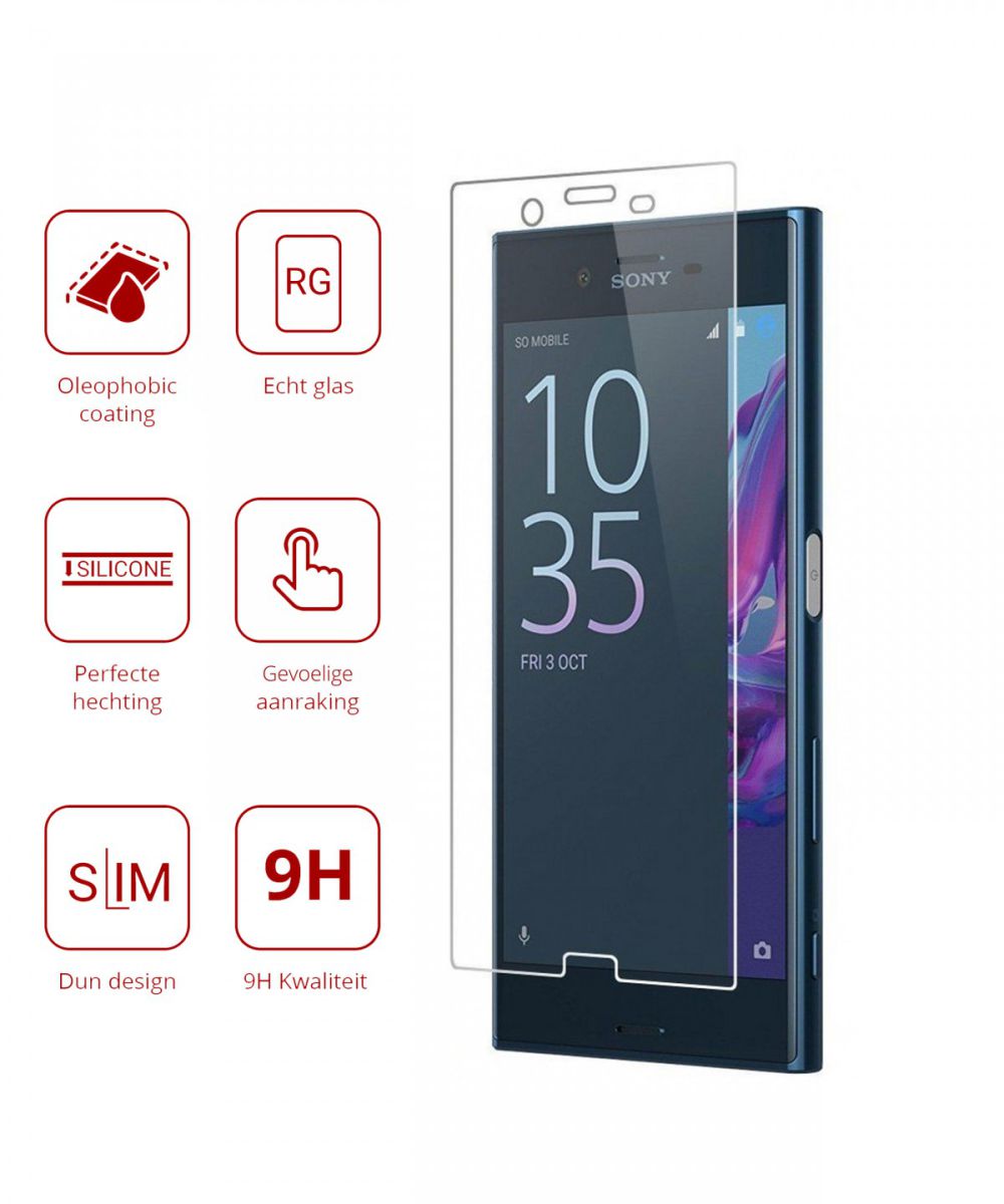 Rosso Sony Xperia XZ1 9H Tempered Glass Screen Protector afbeelding 2