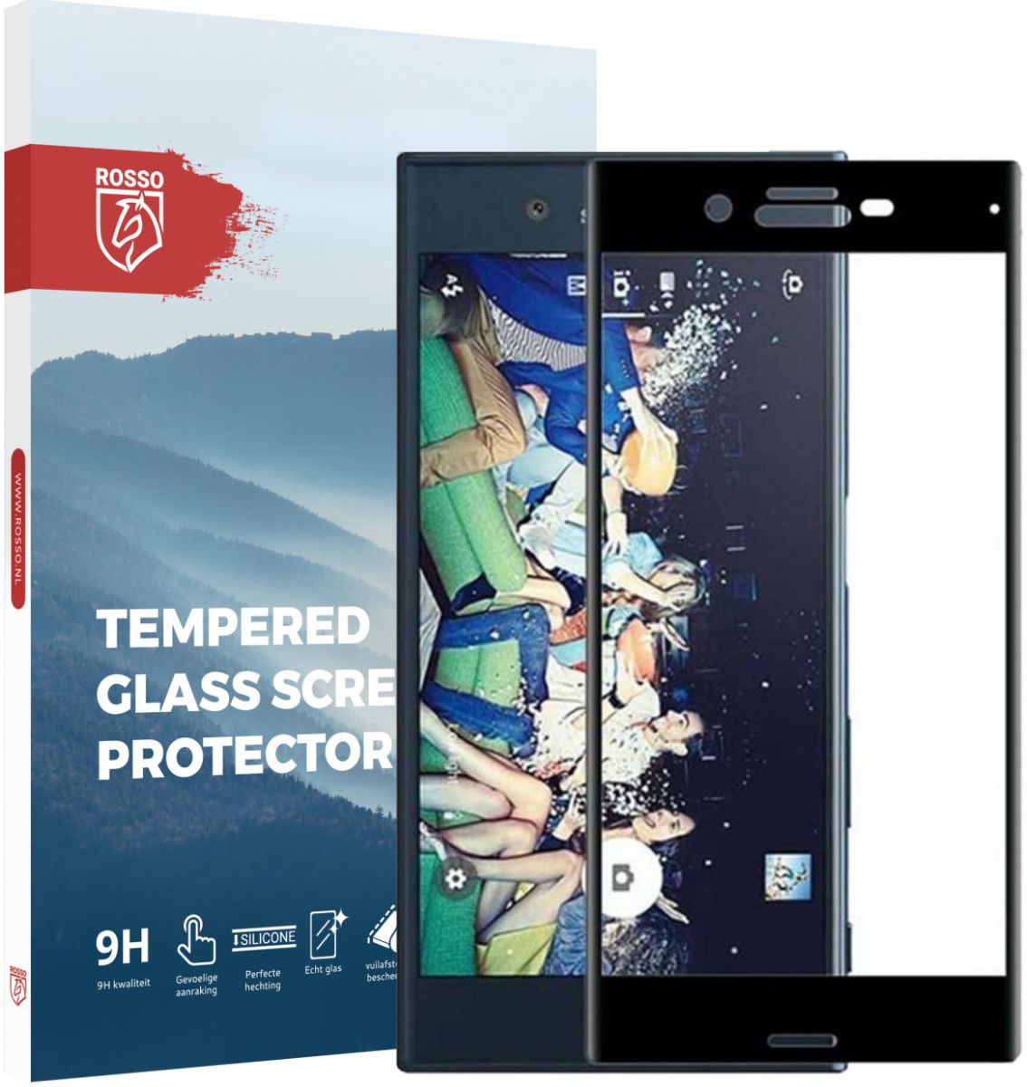 Rosso Sony Xperia XZ1 Compact 9H Tempered Glass Screen Protector afbeelding 1