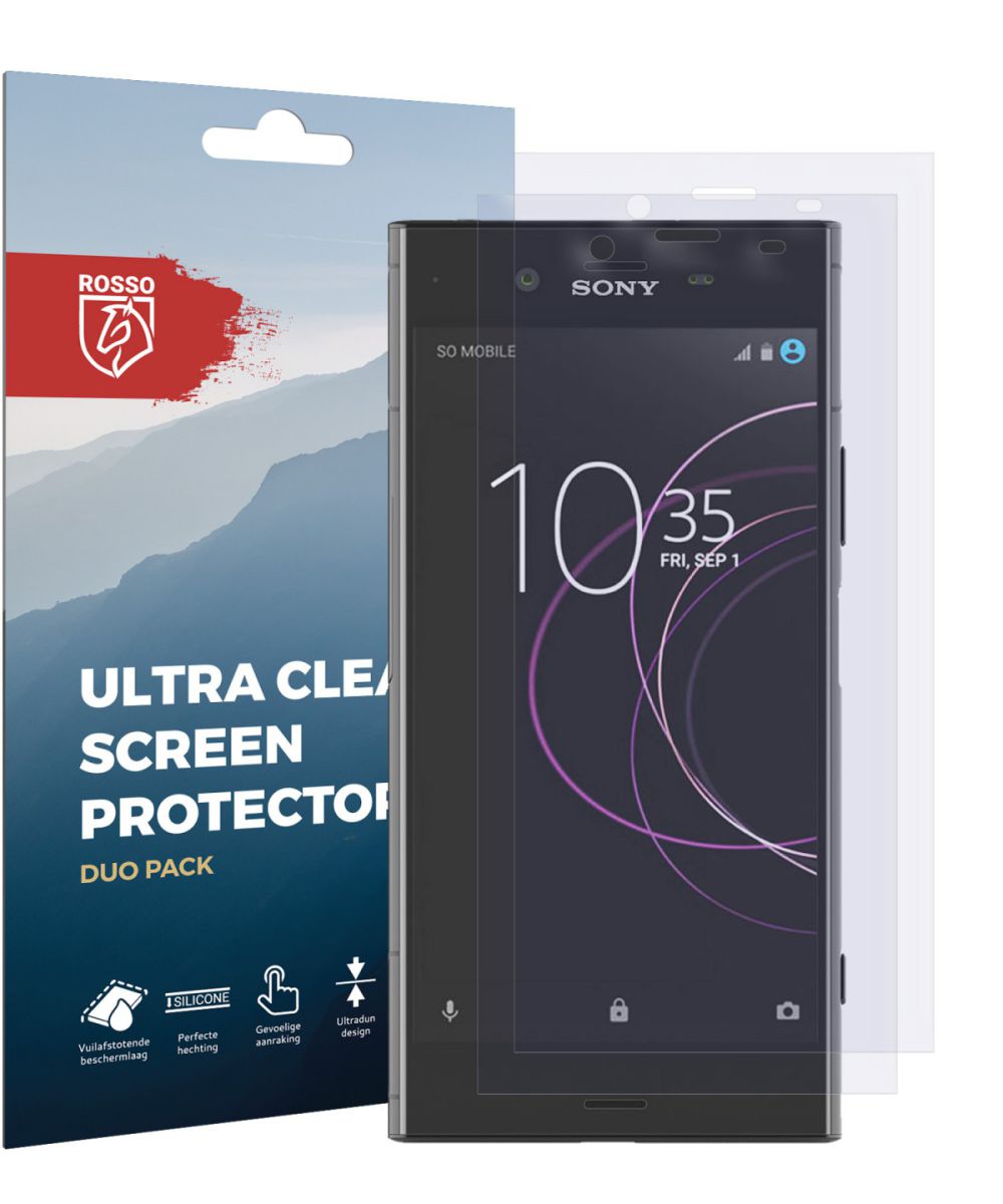 Rosso Sony Xperia XZ1 Ultra Clear Screen Protector Duo Pack afbeelding 9