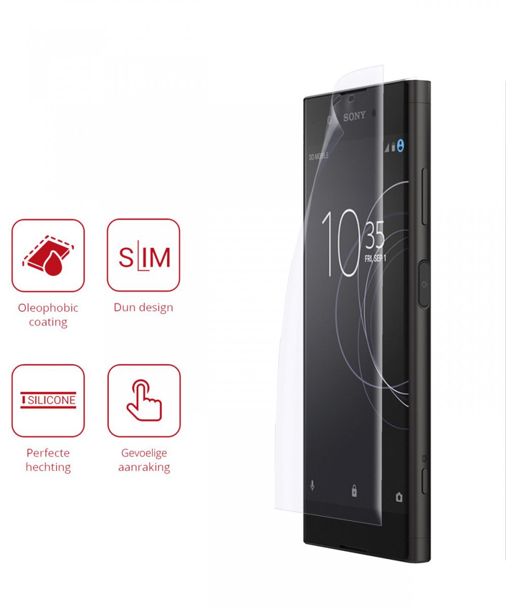 Rosso Sony Xperia XZ1 Ultra Clear Screen Protector Duo Pack afbeelding 2