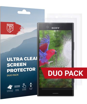 Rosso Sony Xperia XZ1 Compact Ultra Clear Screen Protector Duo Pack Screen Protectors