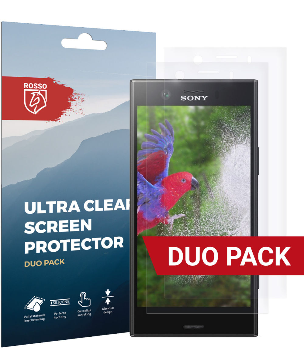 Rosso Sony Xperia XZ1 Compact Ultra Clear Screen Protector Duo Pack afbeelding 1