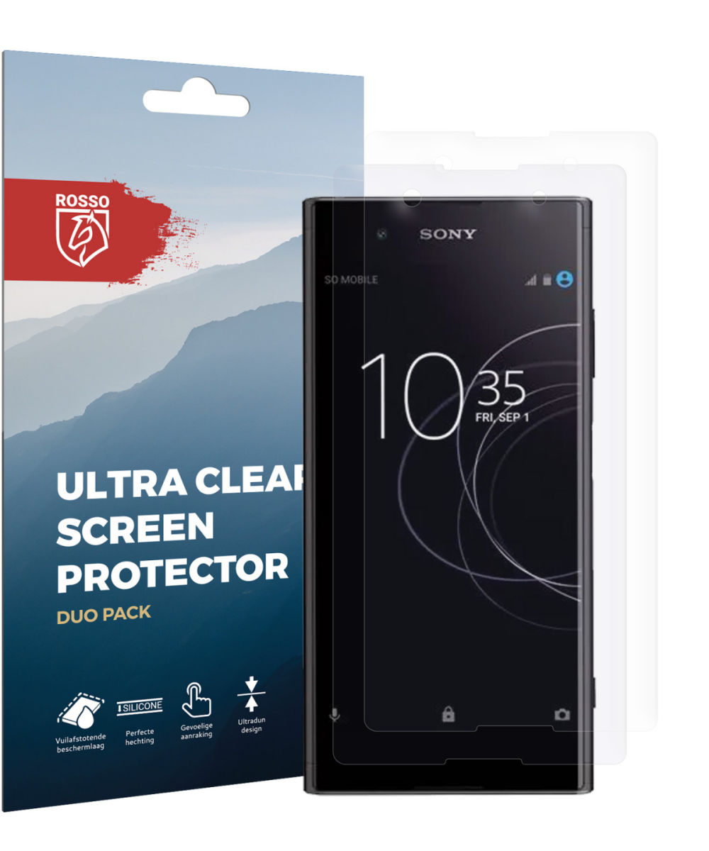 Rosso Sony Xperia XA1 Plus Ultra Clear Screen Protector Duo Pack afbeelding 9