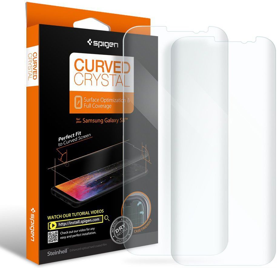 Spigen Curved Galaxy S8 Case Friendly Screen Protector afbeelding 1