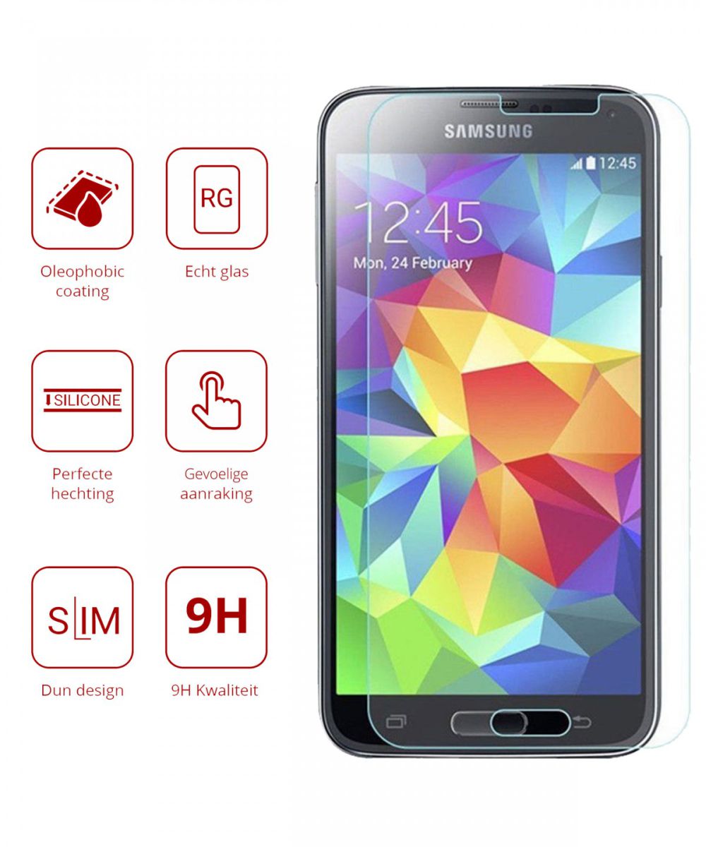 Rosso Samsung Galaxy S5 9H Tempered Glass Screen Protector afbeelding 2
