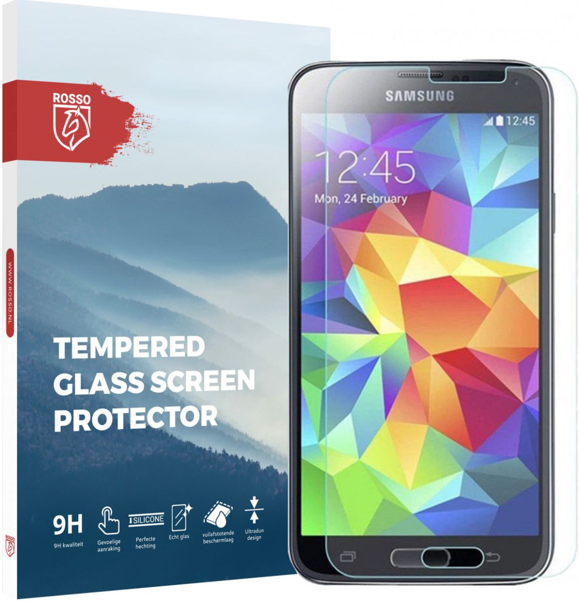 Rosso Samsung Galaxy S5 9H Tempered Glass Screen Protector afbeelding 1