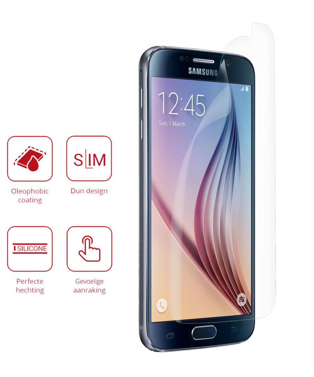 Rosso Samsung Galaxy S6 Ultra Clear Screen Protector Duo Pack afbeelding 2