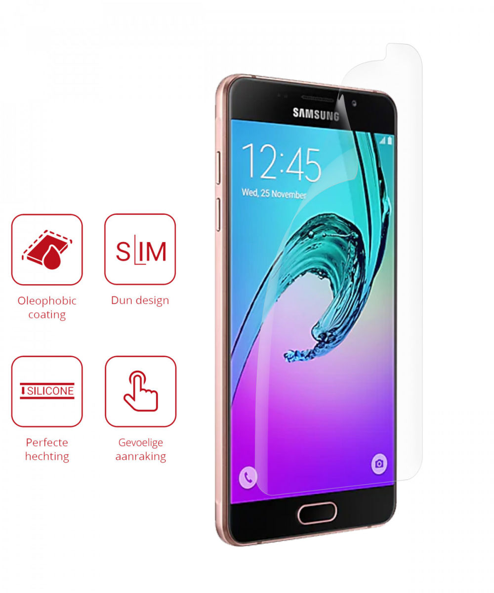 Rosso Samsung Galaxy A5 (2016) Ultra Clear Screen Protector Duo Pack afbeelding 2