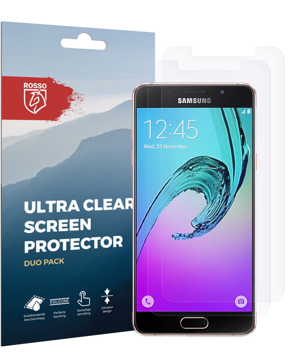 Rosso Samsung Galaxy A5 (2016) Ultra Clear Screen Protector Duo Pack afbeelding 9