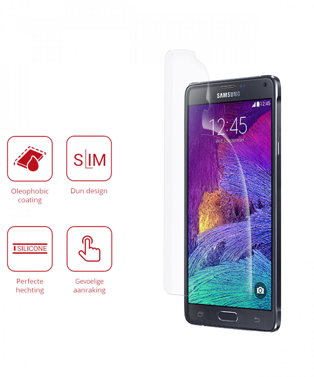 Rosso Samsung Galaxy Note 4 Ultra Clear Screen Protector Duo Pack afbeelding 2