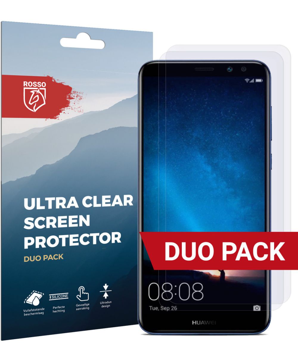 Rosso Huawei Mate 10 Lite Ultra Clear Screen Protector Duo Pack afbeelding 1