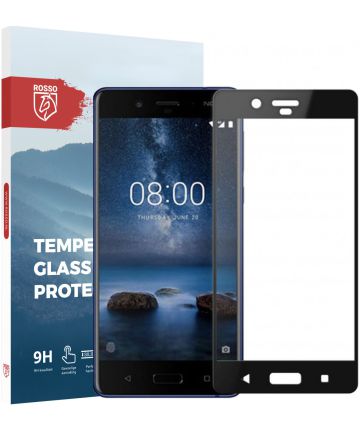 Rosso Nokia 8 9H Tempered Glass Screen Protector Zwart Screen Protectors