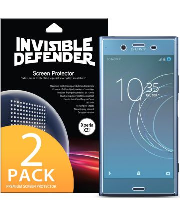 Ringke ID Full Cover Screen Protector Sony Xperia XZ1 [2-Pack] Screen Protectors