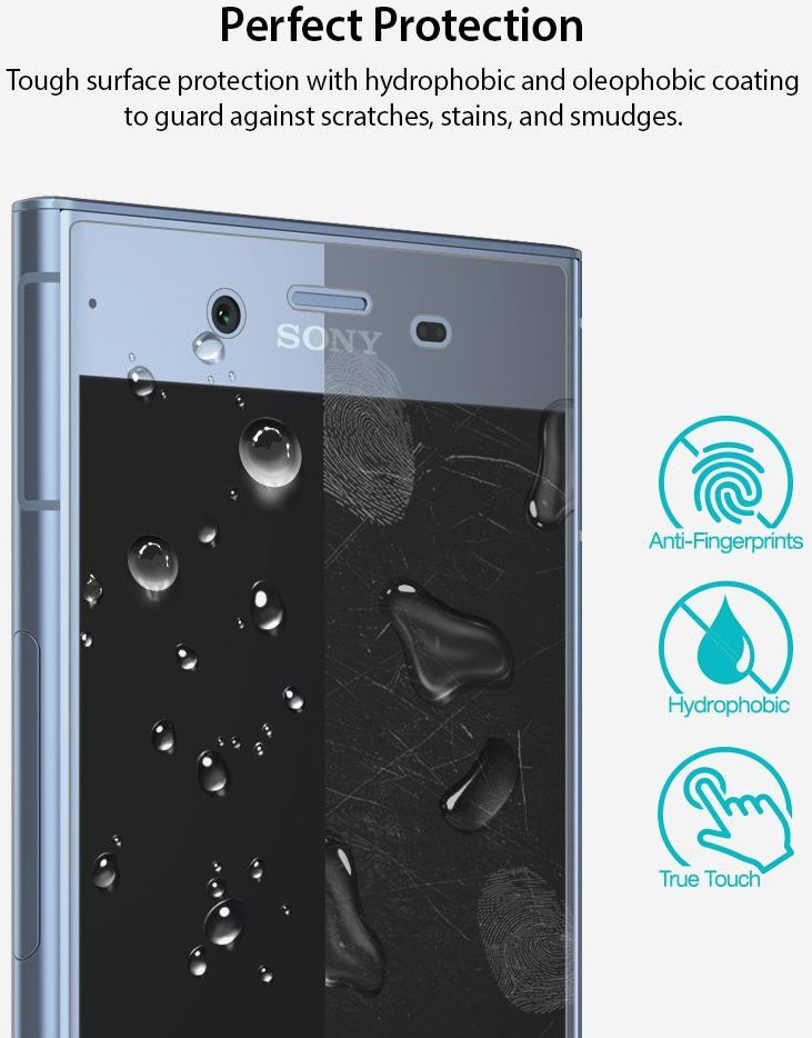 Ringke ID Full Cover Screen Protector Sony Xperia XZ1 [2-Pack] afbeelding 6
