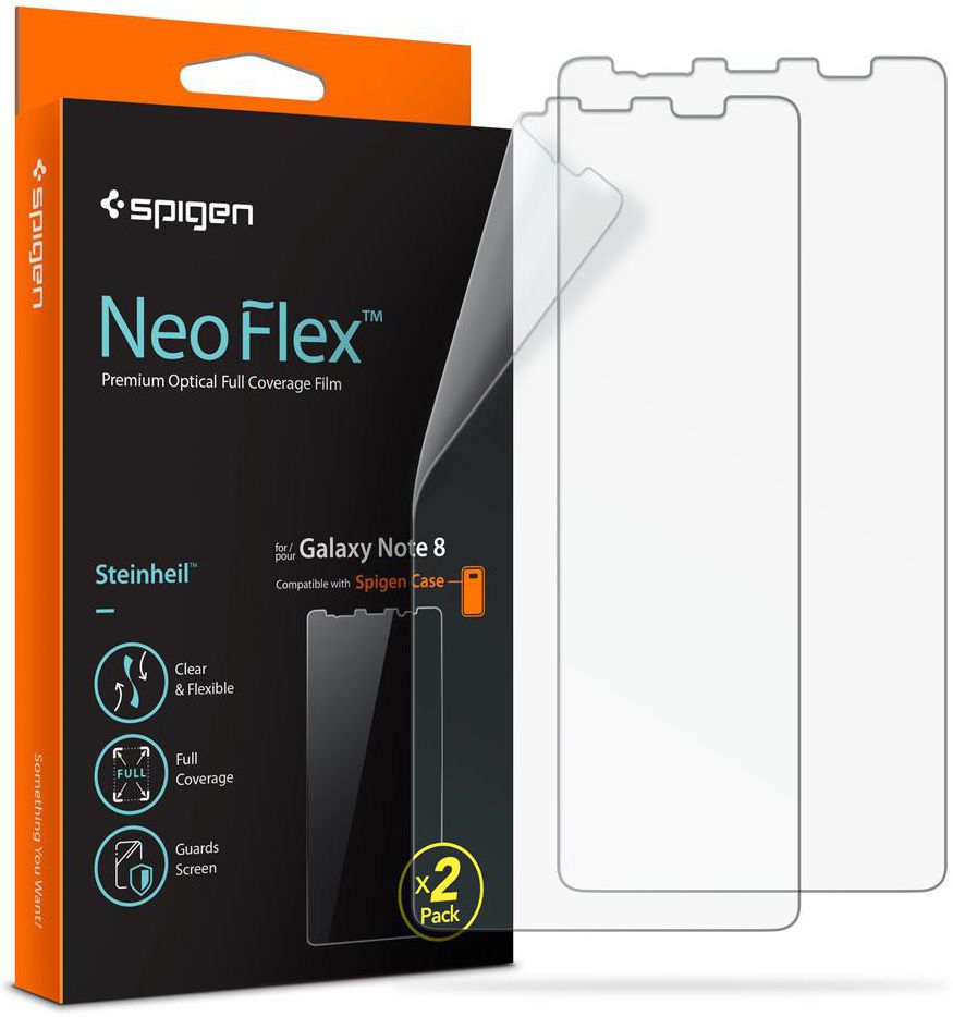 Spigen Neo Flex Samsung Galaxy Note 8 Screen Protector [2 Pack] afbeelding 10