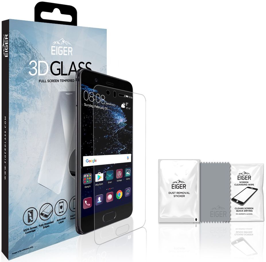 Eiger 3D Tempered Glass Screen Protector Huawei P10 afbeelding 9