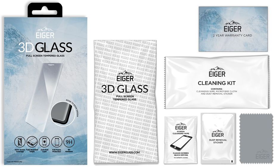 Eiger 3D Tempered Glass Screen Protector Huawei P10 afbeelding 10