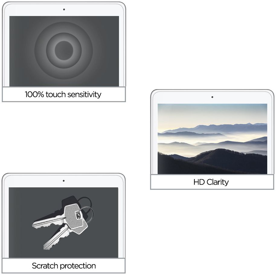 Eiger Apple iPad Air 10.5 / Pro 10.5 Tempered Glass Case Friendly Plat afbeelding 6