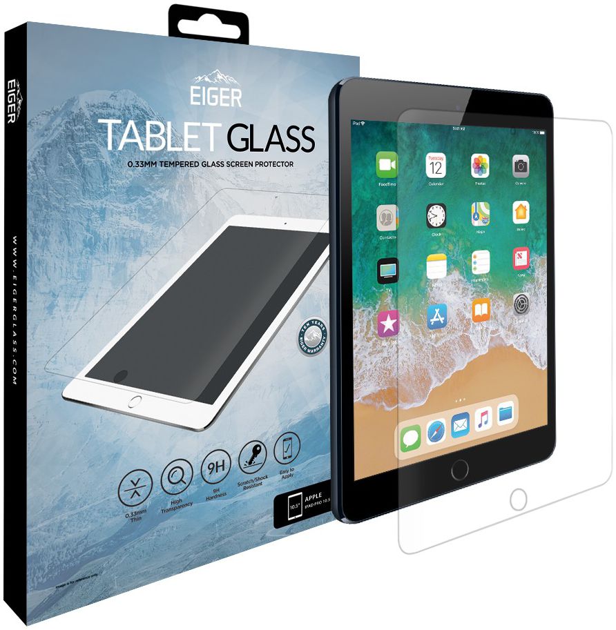 Eiger Apple iPad Air 10.5 / Pro 10.5 Tempered Glass Case Friendly Plat afbeelding 1