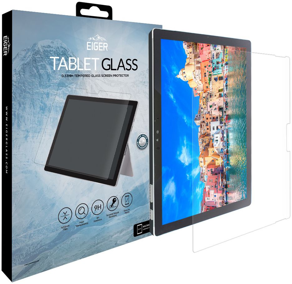 Eiger Microsoft Surface Pro 4 Tempered Glass Case Friendly Plat afbeelding 1