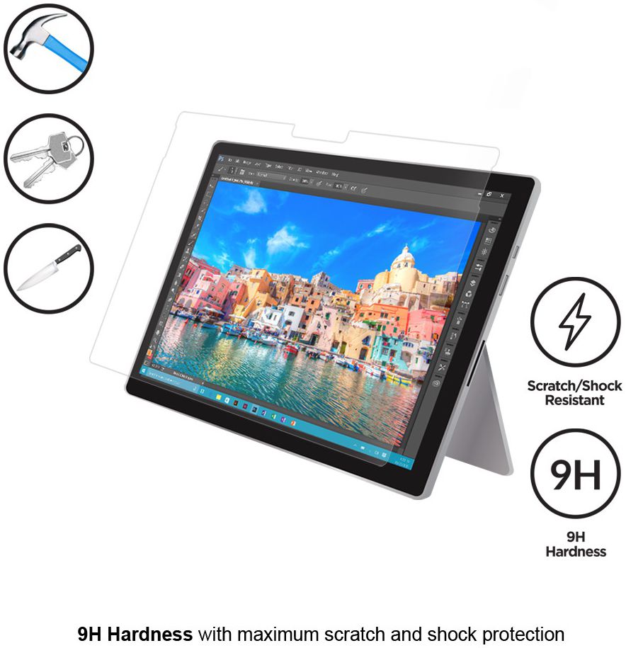 Eiger Microsoft Surface Pro 4 Tempered Glass Case Friendly Plat afbeelding 2
