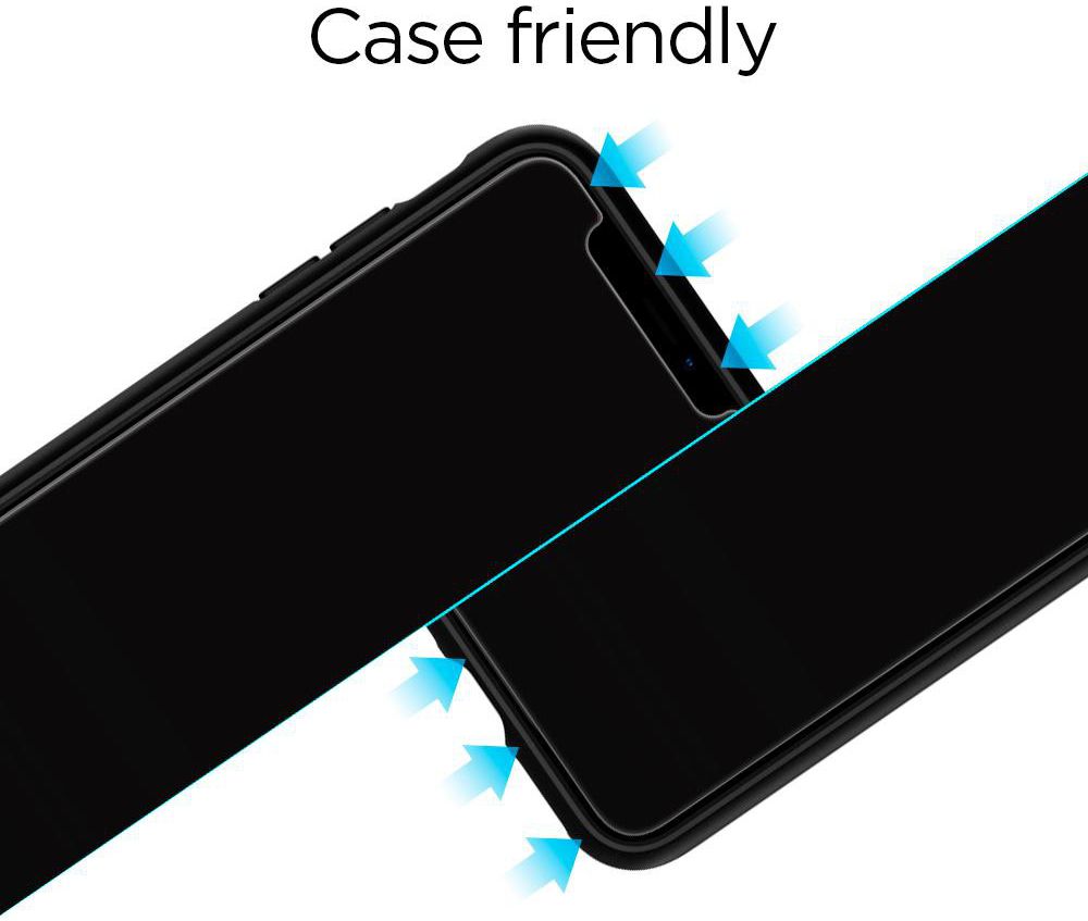 Spigen Apple iPhone X / XS tempered glas screenprotector afbeelding 3